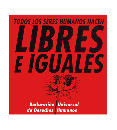 LIBRES E IGUALES. DECLARACIóN UNIVERSAL DE DERECHOS HUMANOS | portada del libro