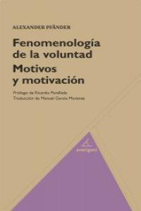 Fenomenolog¡a de la voluntad, de ALEXANDER PFäNDER | portada del libro