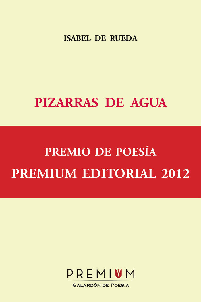 Pizarras de agua, de De Rueda, Isabel | portada del libro
