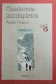 Cuadernos incompletos, de Velasco | portada del libro