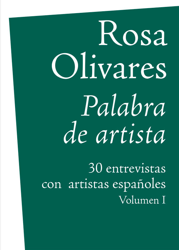 Palabra de Artista, de Olivares, Rosa | portada del libro