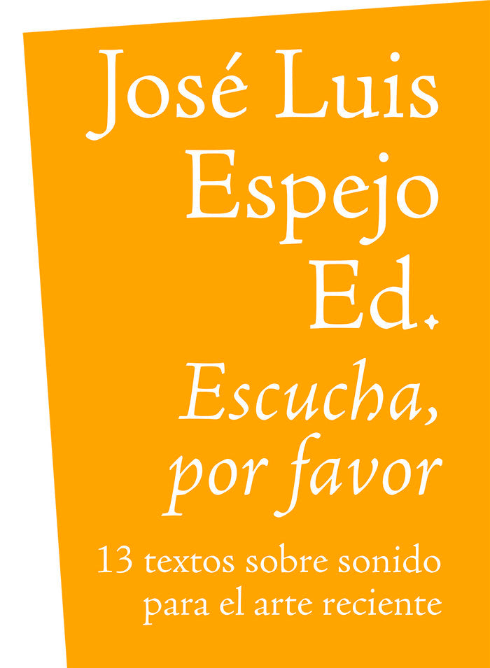 Escucha, por favor, de Espejo, José Luis | portada del libro