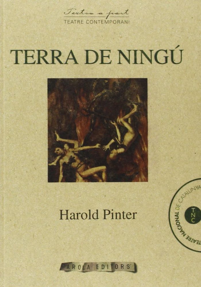 Terra de ningú, de Pinter | portada del libro