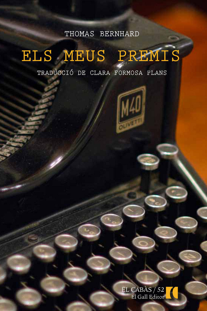 Els meus premis, de Bernhard, Thomas | portada del libro