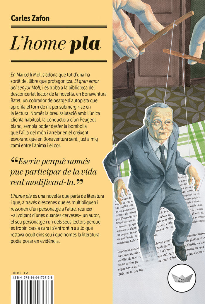 L'home pla, de Zafon Llopis, Carles | portada del libro