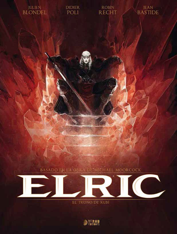 ELRIC: EL TRONO DE RUBI, de MOORCOCK, MICHAEL | portada del libro