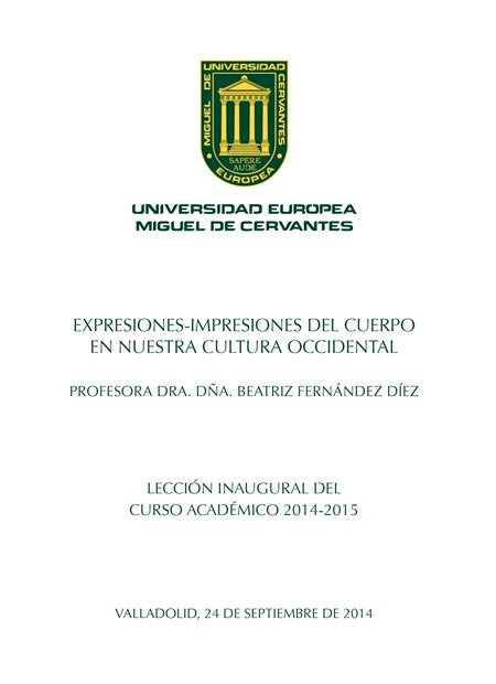Expresiones-impresiones del cuerpo en nuestra cultura occidental, de Fernández Díez, Beatriz | portada del libro