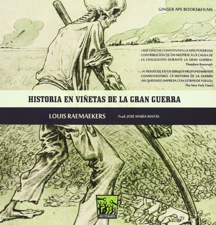 HISTORIA VIÑETAS DE LA GRAN GUERRA, de Raemaekers | portada del libro