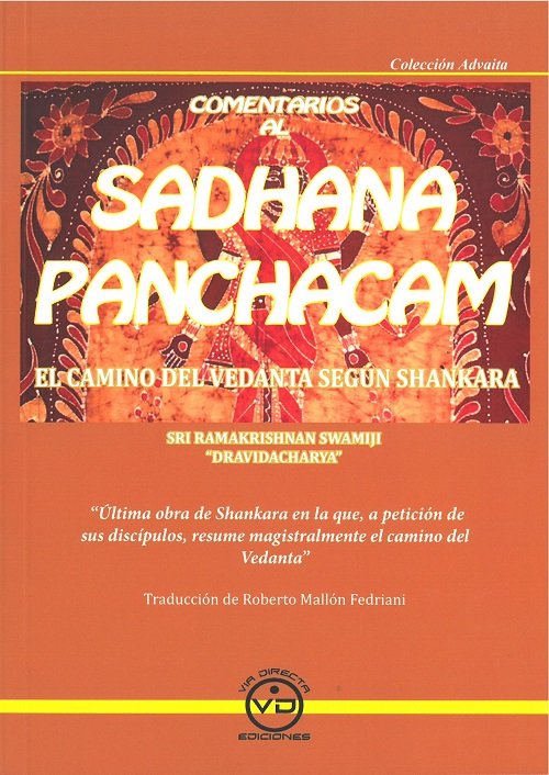 COMENTARIOS AL SADHANA PANCHACAM, de DRAVIDACHARYA | portada del libro