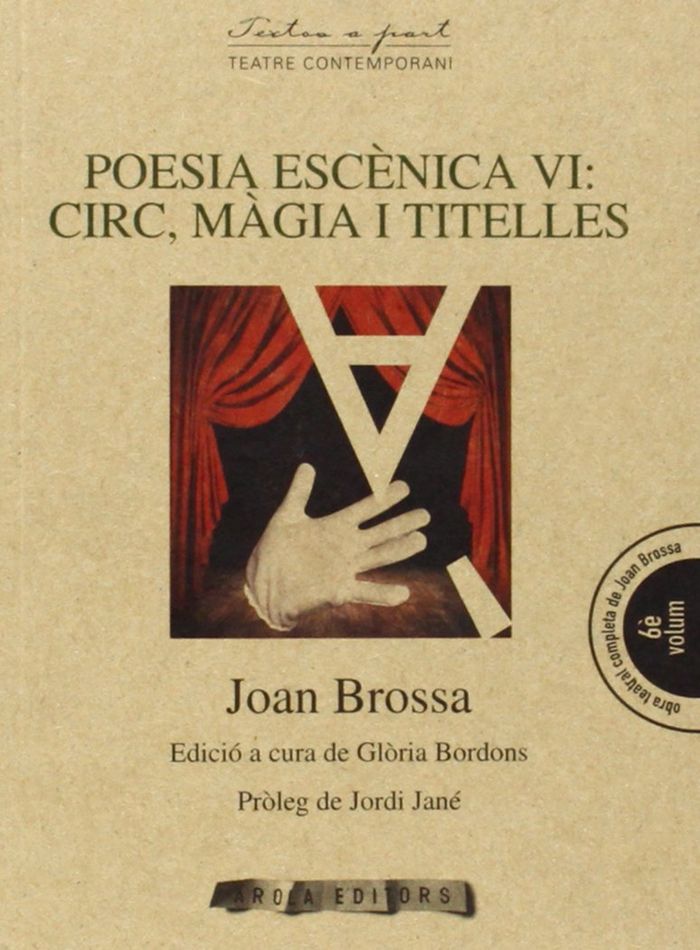 Poesia esc?nica VI: Circ, m?gia i titelles, de Brossa | portada del libro