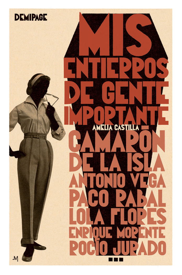 MIS ENTIERROS DE GENTE IMPORTANTE, de CASTILLA, AMELIA | portada del libro