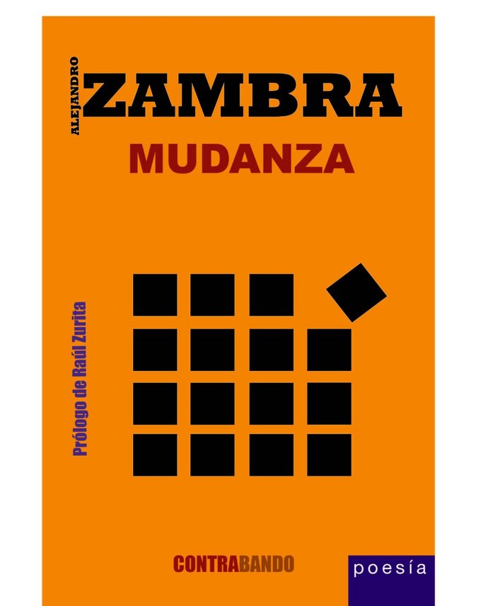 MUDANZA, de ZAMBRA | portada del libro