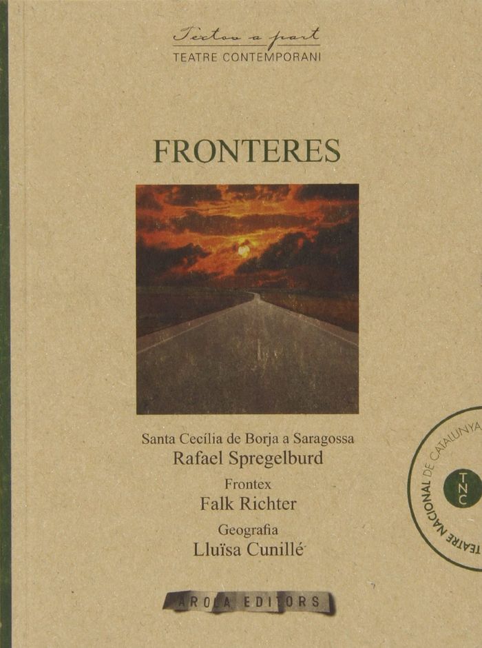 Fronteres, de Cunillé | portada del libro