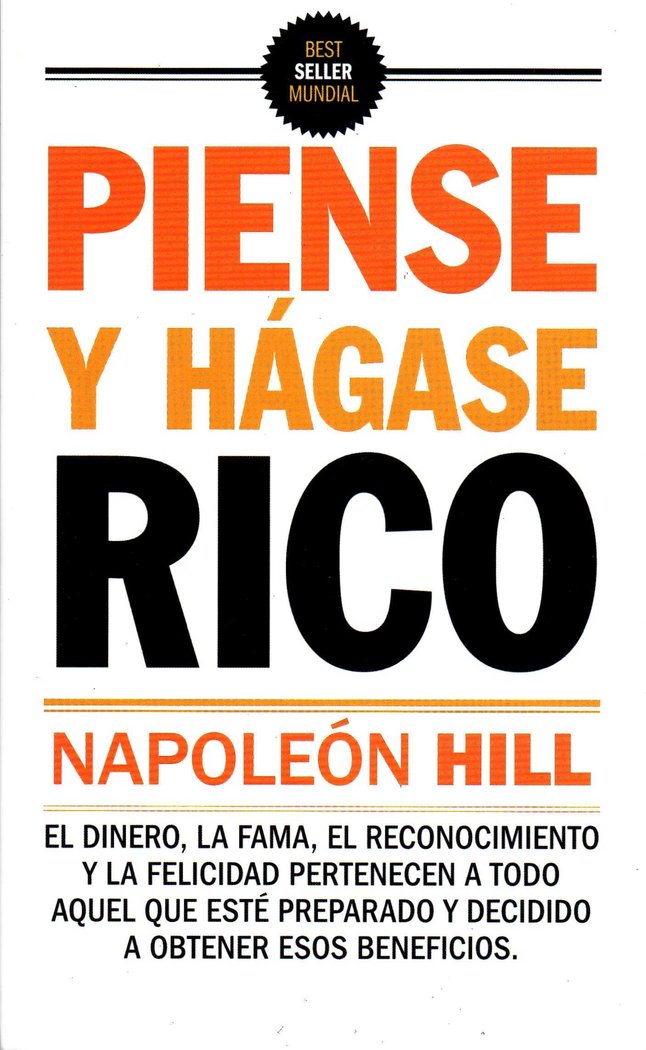 Piense y hágase rico, de HILL,NAPOLEON | portada del libro