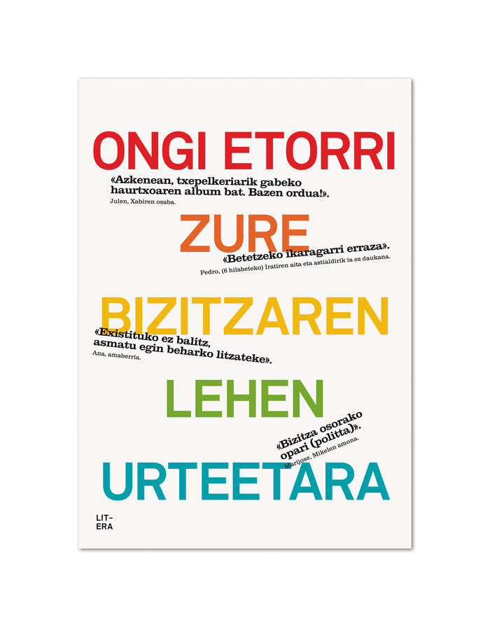 Ongi etorri zure bizitzaren lehen urteetara, de Terrer Bayo | portada del libro