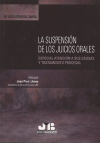 La suspensión de los juicios orales, de Pesqueira Zamora, Mª Jesús | portada del libro
