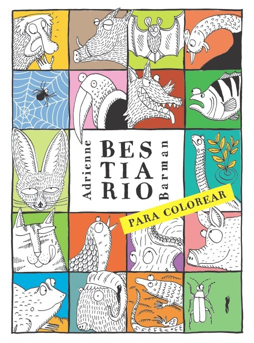 Bestiario para colorear, de Barman | portada del libro