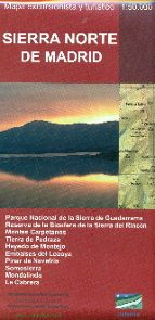 SIERRA NORTE DE MADRID. MAPA EXCURSIONISTA Y TURISTICO 1:50.000, de Varios autores | portada del libro