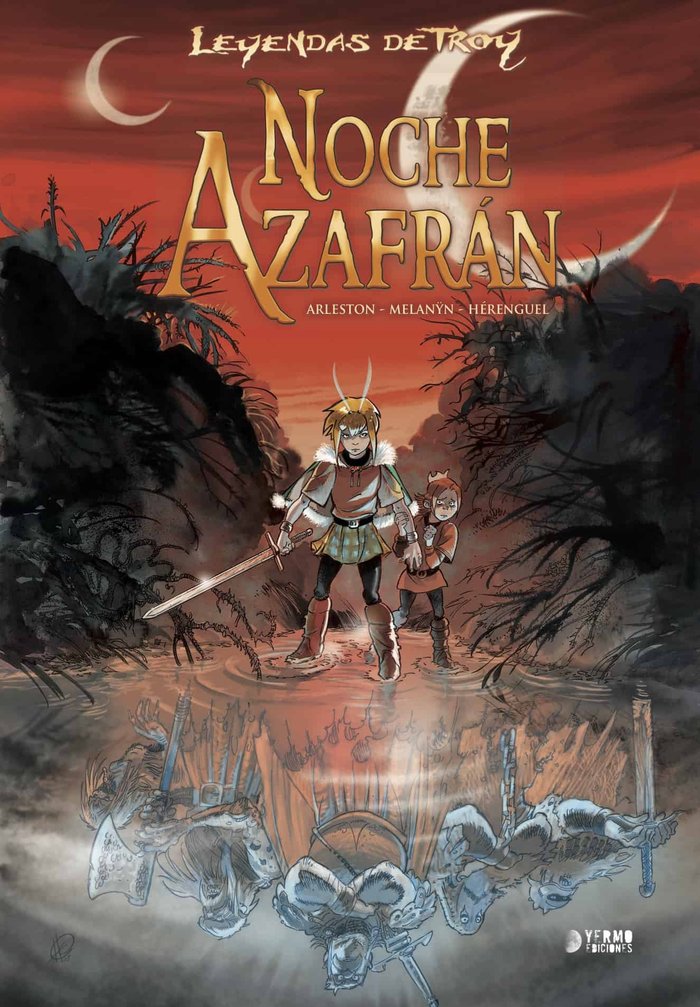 Leyendas de troy: noche azafrán, de ARLESTON | portada del libro