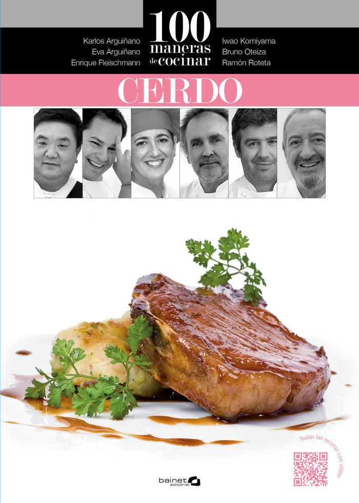 100 maneras de cocinar cerdo, de Arguiñano Urkiola | portada del libro