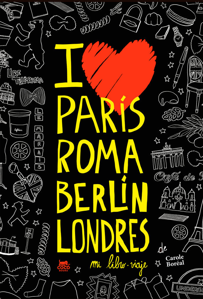 PARÍS ROMA BERLÍN LONDRES. MI LIBRO-VIAJE, de Boréal, Carole | portada del libro
