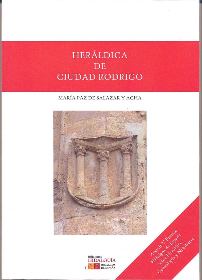 Heráldica de Ciudad Rodrigo, de de Salazar y Acha | portada del libro