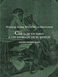 Cartas de un simio a los animales de su especie, de Rétif de la Bretonne, Nicolas-Edme | portada del libro