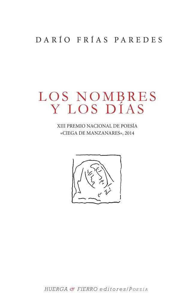 Los nombres y los días, de Frías Paredes | portada del libro