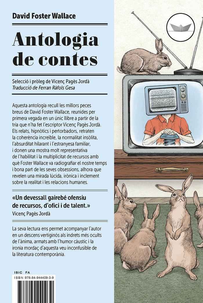 Antologia de contes, de Foster Wallace, David | portada del libro