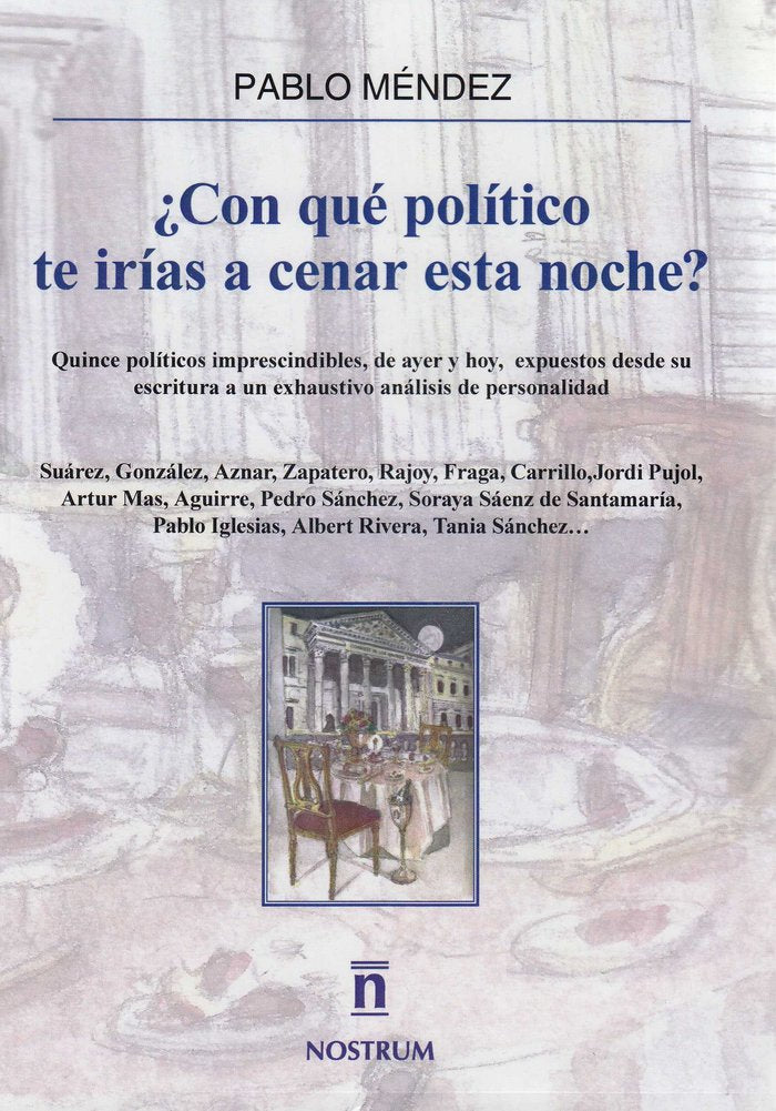 ¿Con qué político te irías a cenar esta noche?, de Méndez | portada del libro