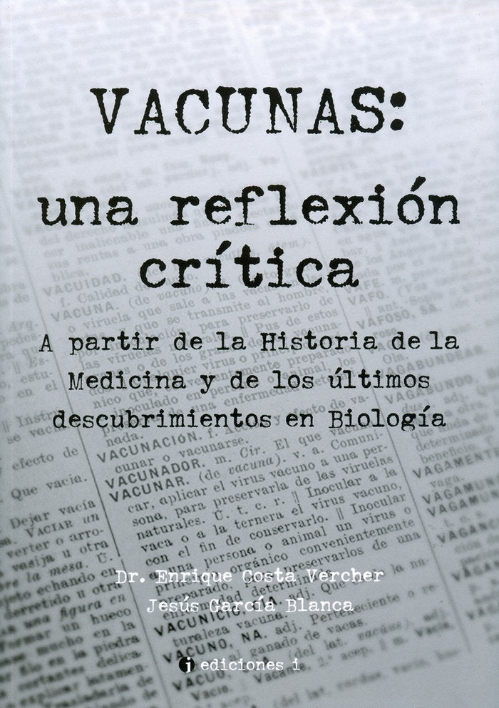 VACUNAS, de GARCIA BLANCA, JESÚS | portada del libro
