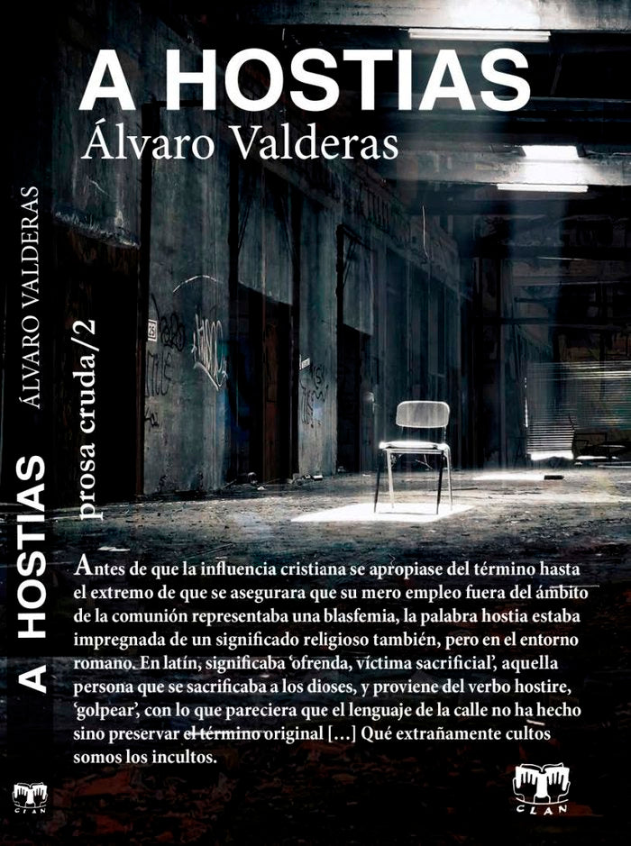 A Hostias, de Valderas Alonso | portada del libro