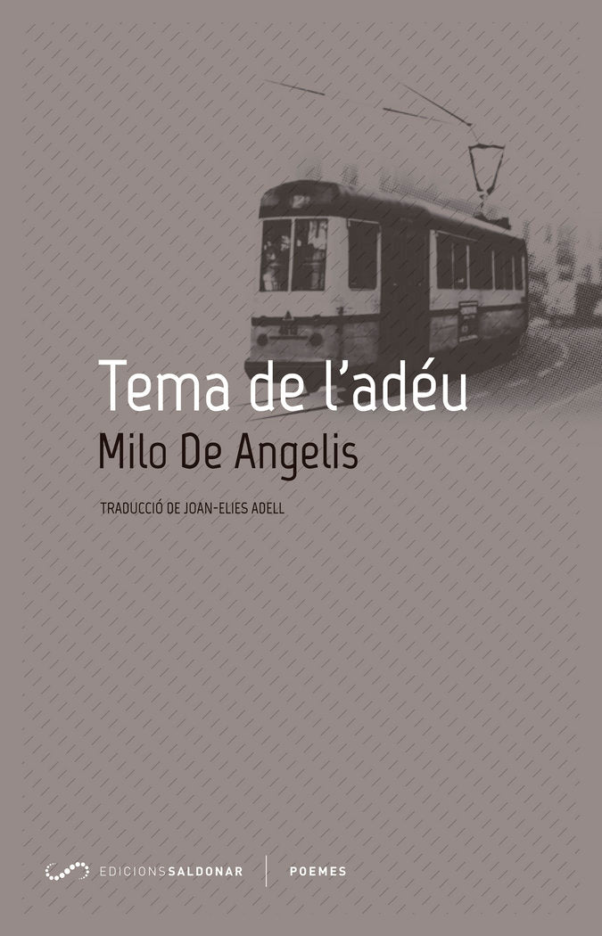 Tema de l'adéu, de De Angelis, Milo | portada del libro