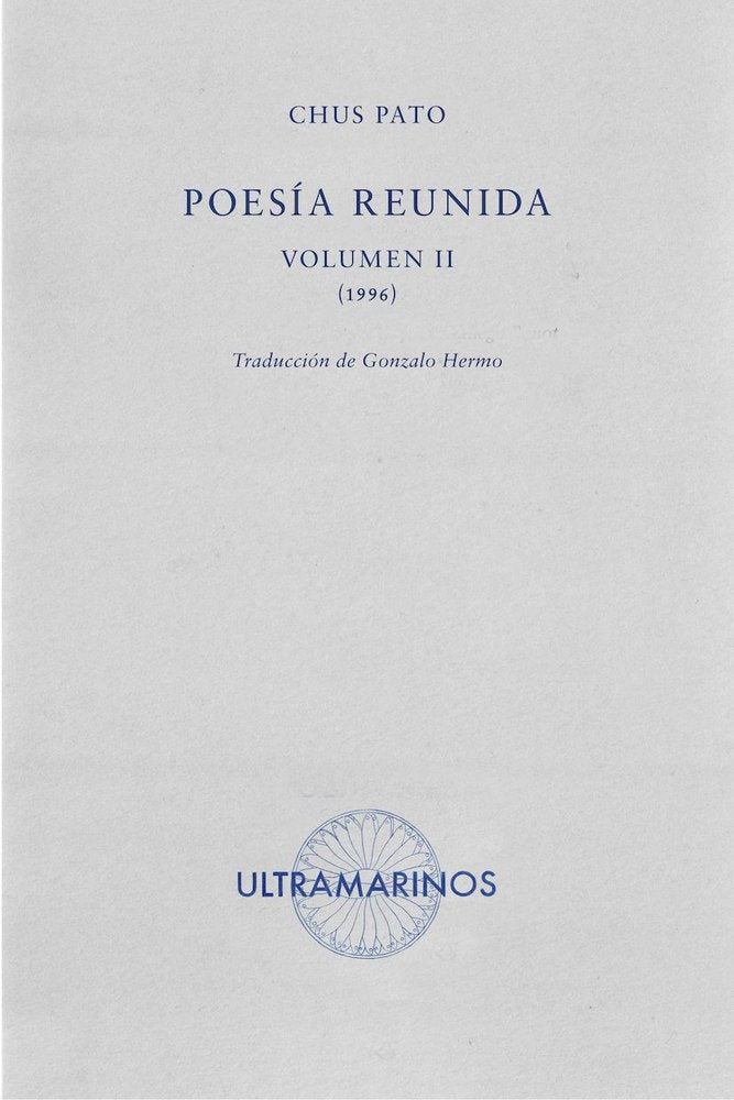 Poesía reunida. Vol. II, de PATO | portada del libro