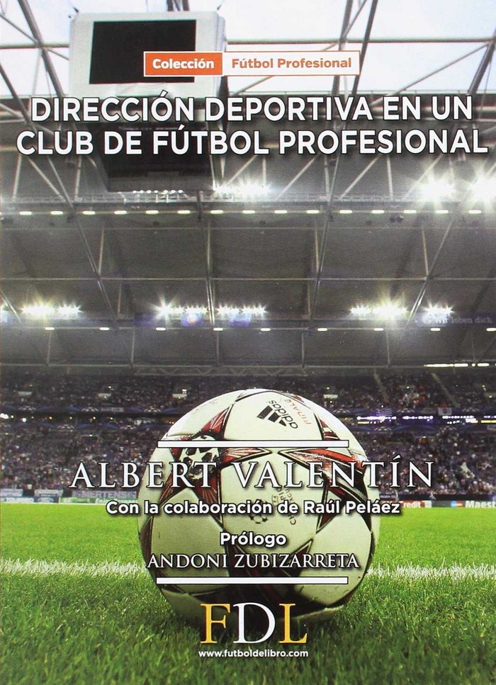 Dirección deportiva de un club de fútbol profesional, de Valentin | portada del libro