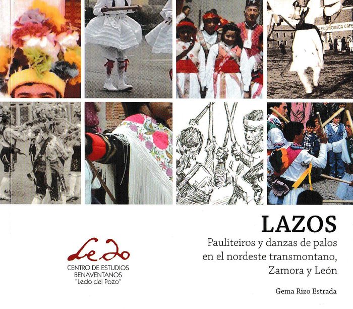 Lazos. Pauliteiros y danzas de palos en el nordeste transmontano, Zamora y León, de Rizo Estrada | portada del libro