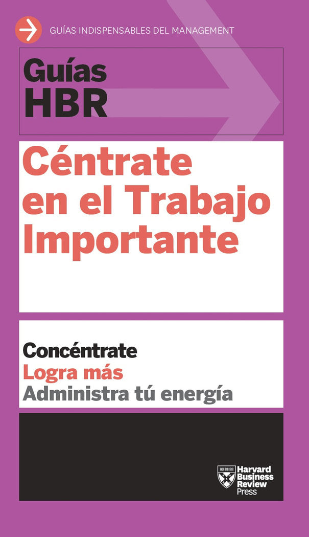 Céntrate en el Trabajo Importante, de Harvard Business Review | portada del libro