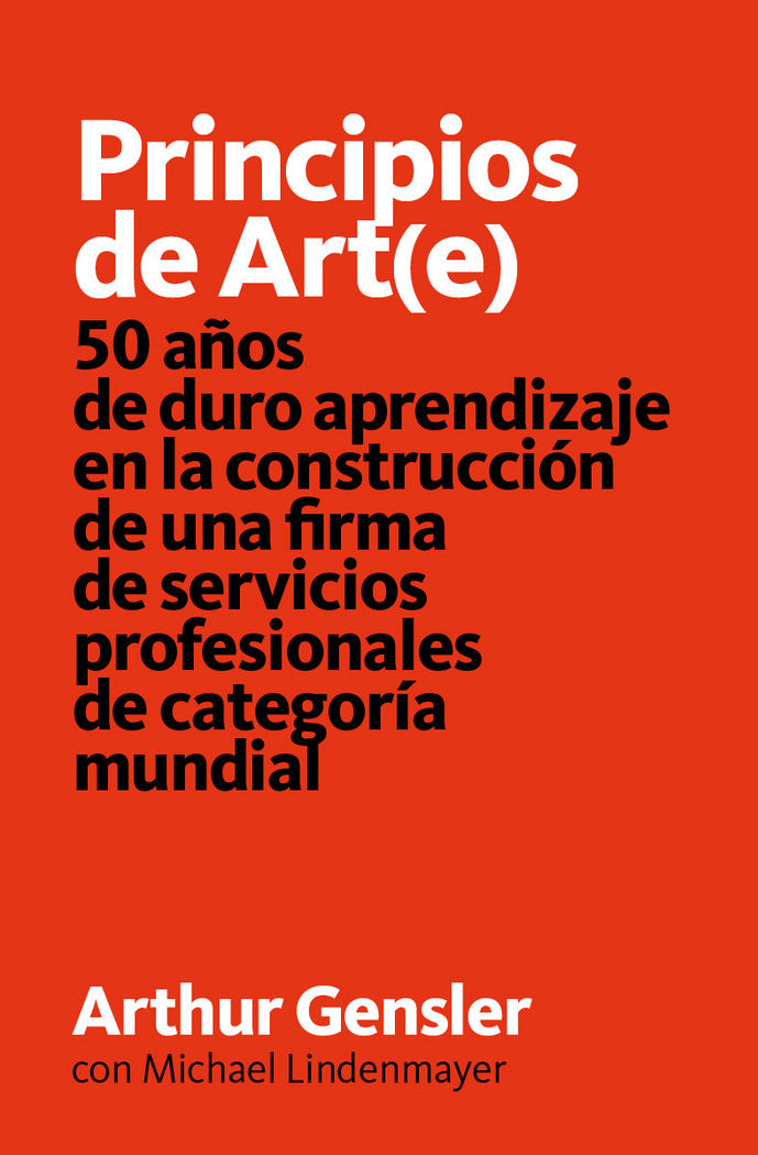 Principios de Art(e), de Gensler, Arthur | portada del libro