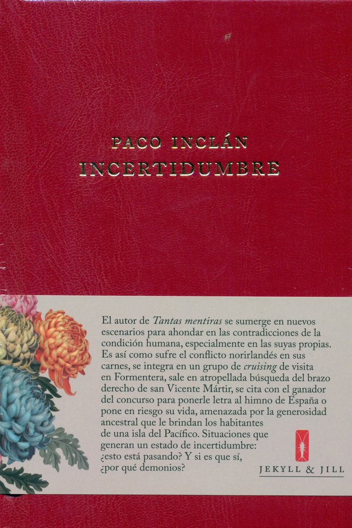INCERTIDUMBRE, de INCLAN, PACO | portada del libro