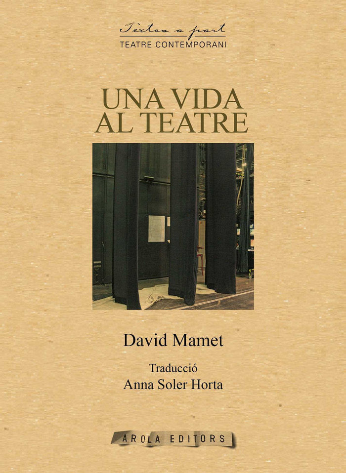 Una vida al teatre, de Mamet | portada del libro