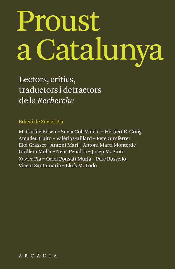 Proust a Catalunya, de Varios autores | portada del libro