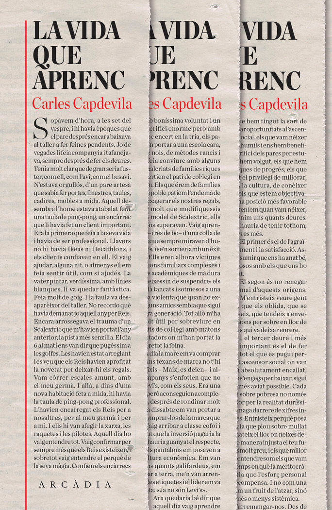 La vida que aprenc, de Capdevila Plandiura, Carles | portada del libro