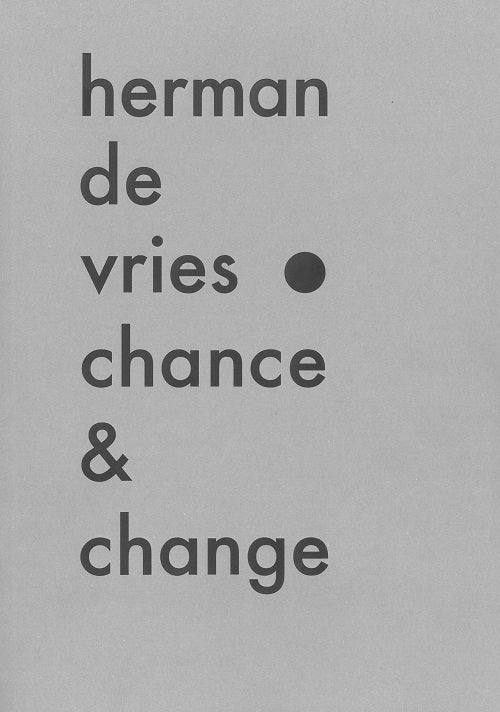 Herman de Vries, de Herman | portada del libro
