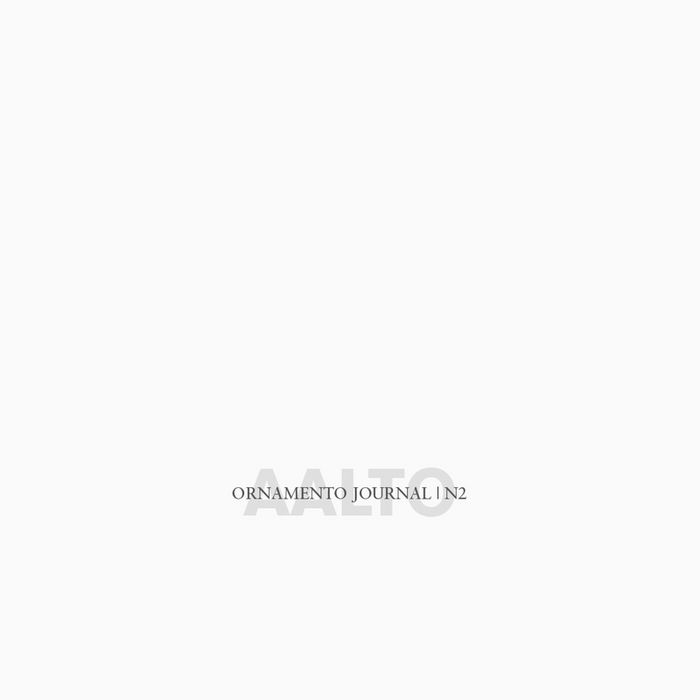 ORNAMENTO JOURNAL  2. AALTO, de Sotos Fernández-Zúñiga, Miguel | portada del libro