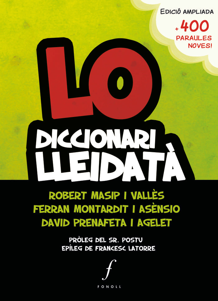 Lo diccionari lleidatà, de Montardit Asènsio | portada del libro