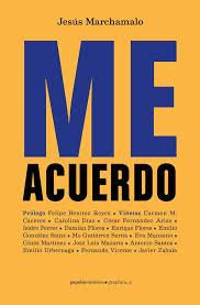 Me acuerdo, de Marchamalo | portada del libro
