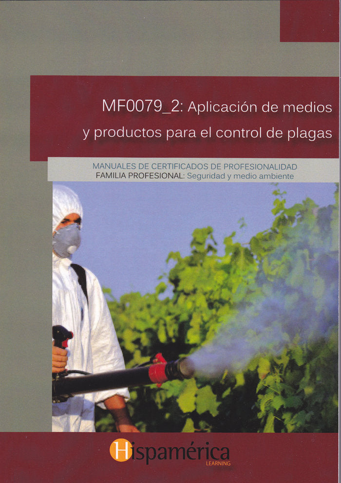 MF0079_2 Aplicación de medios y productos para el control de plagas | portada del libro