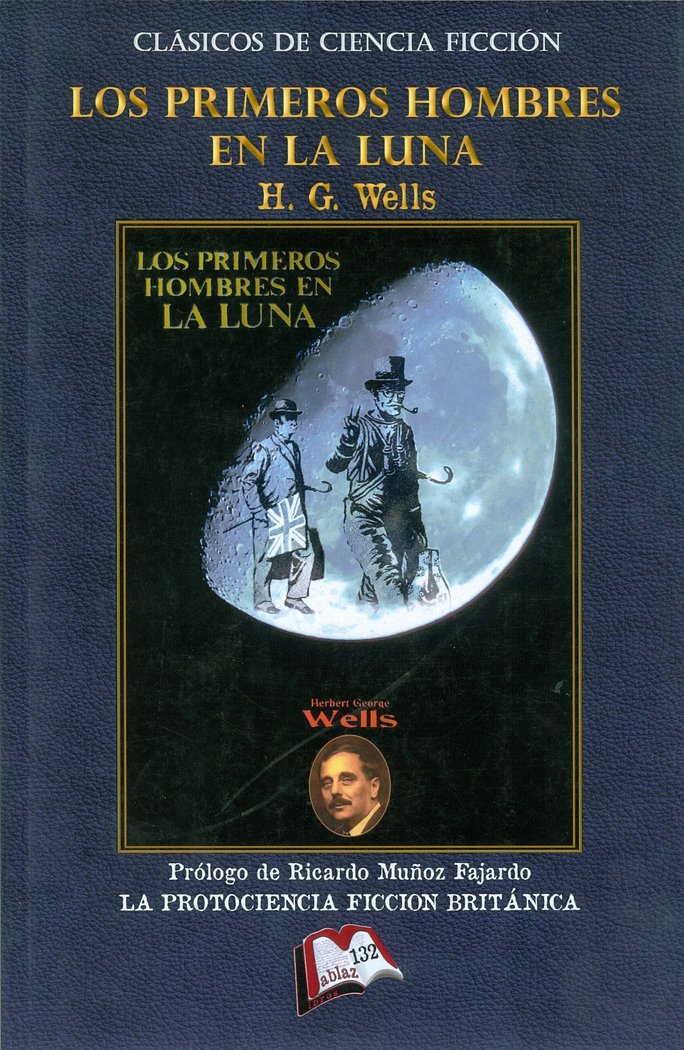 Los primeros hombres en la Luna, de Wells | portada del libro