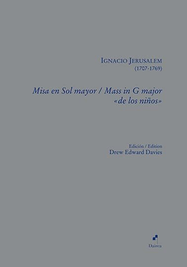 MISA EN SOL MAYOR MASS IN G MAJOR DE LOS NIÑOS", de JERUSALEM, IGNACIO | portada del libro