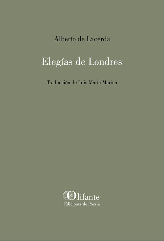 Elegías de Londres, de de Lacerda, Alberto | portada del libro